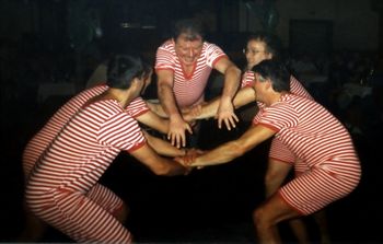 Turn�bung in historischen Turner-Uniformen