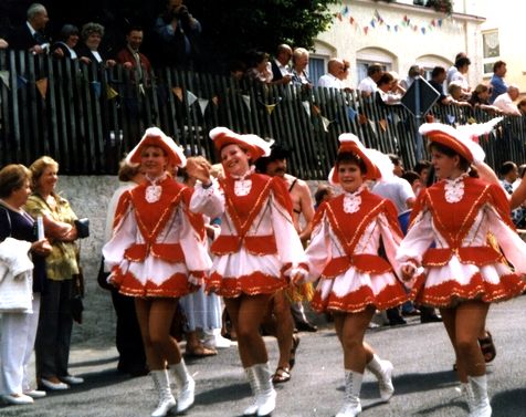 Prinzengarde beim Umzug zum 650. Jubil�um von B�rnichen