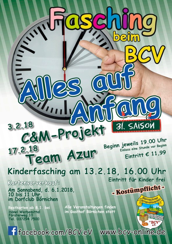 Plakat zur 31. Saison