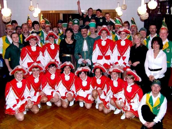 Gruppenfoto des BCV von 2007 im Gasthof Brnichen
