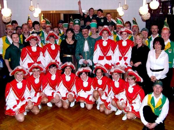 Gruppenfoto des BCV von 2007 im Gasthof B�rnichen